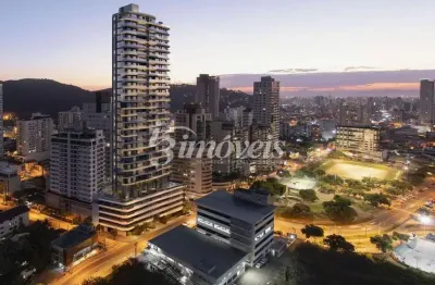 Apartamento à venda, com vista definitiva para rio e mar, com 4 quartos, sendo 4 suítes, ed. skyline, bairro fazenda, itajaí-sc