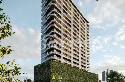 Apartamento studio à venda, conceito aberto, 1 quarto, edifício hub 45, centro, itajaí-sc