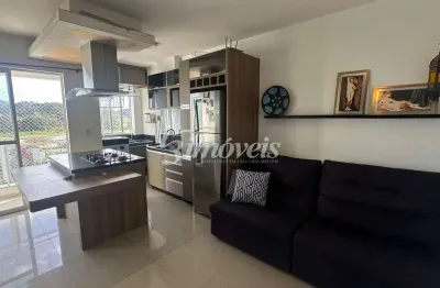 Apartamento para locação anual, mobiliado, decorado e equipado, com 2 quartos, 1 banheiro, 1 vaga de garagem, Edifício Santa Monica Tower, Bairro Santa Regina, Camboriú-SC