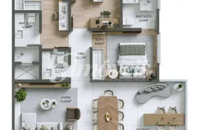 Apartamento à venda, 3 suítes, 2 vaga, residencial positano, praia brava, itajaí-sc