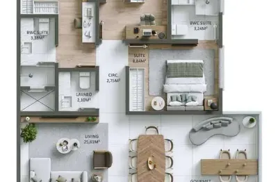 Apartamento à venda, 3 suítes, 2 vaga, residencial positano, praia brava, itajaí-sc
