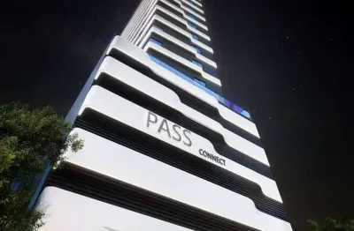 Apartamento tipo studio/loft à venda, 1 quarto e 1 vaga, ed. pass conect, centro, itajaí-sc