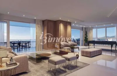 Apartamento alto padrão e vista mar à venda, 4 quartos sendo 2 suítes e 2 demi, l´acqua residence, centro, itajaí-sc