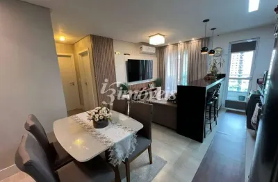 Apartamento semimobiliado à venda, 2 quartos sendo 1 suíte, 2 vagas, edifício residencial giardino di acqua, bairro são judas, itajaí-sc