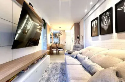 Apartamento à venda, 2 quartos sendo 2 suítes, 2 vagas, com linda mobília, residencial beira rio connection, bairro fazenda, itajaí-sc