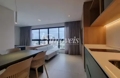 Apartamento loft para locação anual totalmente mobiliado, equipado, 1 vaga de garagem, edifício 4sete, no bairro centro, itajaí-sc
