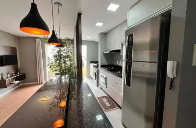 Apartamento mobiliado à venda, 2 quartos, 1 vaga, edifício morada do sol club residence, bairro são vicente, itajaí-sc