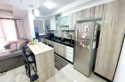 Apartamento mobiliado à venda, 2 quartos, 1 vaga, edifício ilha da madeira, bairro cordeiros, itajaí-sc