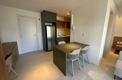 Apartamento loft para locação anual mobiliado, 1 vaga de garagem, edifício 4sete, no bairro centro, itajaí-sc