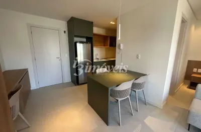 Apartamento loft para locação anual mobiliado, 1 vaga de garagem, edifício 4sete, no bairro centro, itajaí-sc