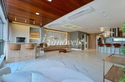 Apartamento mobiliado à venda, 3 suítes, 3 vagas, com vista mar definitiva, residencial marechiaro, bairro centro, itajaí-sc