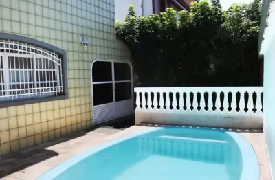 Casa sobrado 160m², 3 dorm, suíte, piscina  aparecida/santos