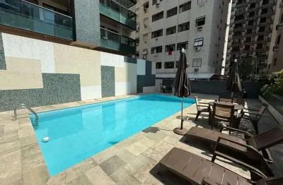 Apartamento mobiliado para locação pompéia - 70 m² - 2 dorm.sendo 1 suíte -prédio na orla de santos - r$ 4.423,25