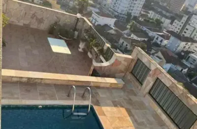 Cobertura maravilhosa  à venda - ponta da praia em santos - 361 m² - 4 dormitórios sendo 3 suítes - 2 vagas - piscina e churrasqueira r$ 3.843.000,00
