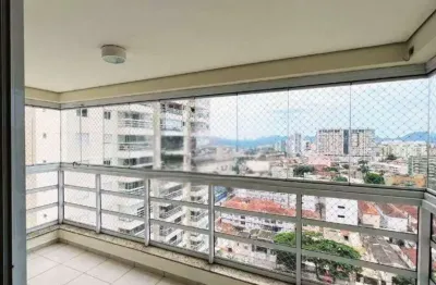 Venda apto com 3 quartos, 1 suíte, ampla varanda, 2 vagas e lazer completo, na vila belmiro, santos, sp