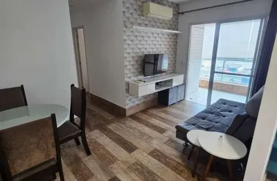 Aluguel apto mobiliado com 1 quarto, varanda e lazer completo no macuco em santos - sp