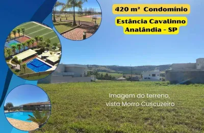Terreno em condomínio fechado à venda na Estância Cavalinno, Analândia 