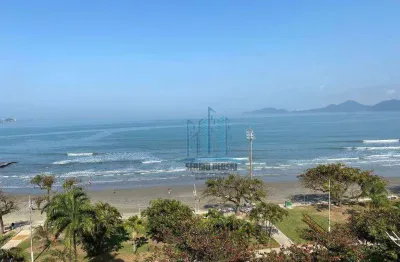 Vista mar frontal, ampla, contemplando toda a baía de santos. próximo ao sesc e shopping praiamar.
