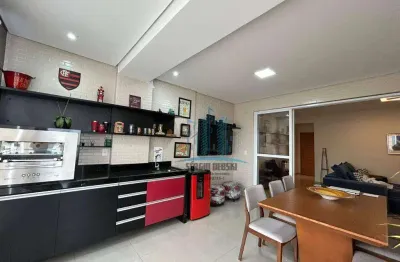 Lindo apartamento à venda, 3 suítes, varanda gourmet, à uma quadra da praia. embaré, santos-sp.