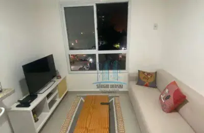 Aluga-se apartamento de 1 quarto, mobiliado, próximo ao unisanta e demais universidades de santos, bairro boqueirão.