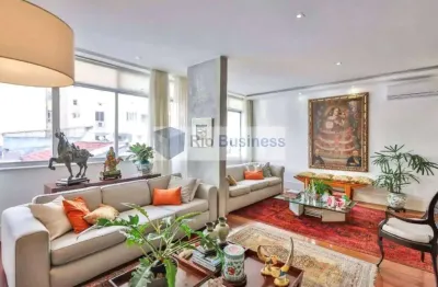 Apartamento ipanema-193m2 salão em 3 ambientes 3 suítes vaga