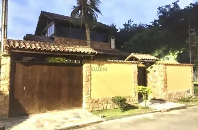 Casa em condomínio fechado com 4 quartos à venda na estrada do sacarrão, vargem grande, rio de janeiro, 360 m2 por r$ 750.000