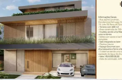 Casa em condomínio fechado com 5 quartos à venda na avenida das américas, barra da tijuca, rio de janeiro, 1023 m2 por r$ 16.900.000