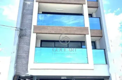 Apartamento novo com 2 dormitórios e churrasqueira no centro
