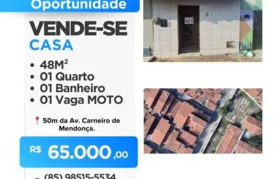 Imóvel para venda com 48 metros quadrados com 1 quarto em pici - fortaleza - ce