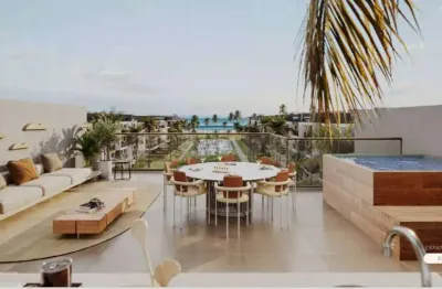 Cobertura à venda em ipojuca, praia do cupe, com 3 quartos, 156m²