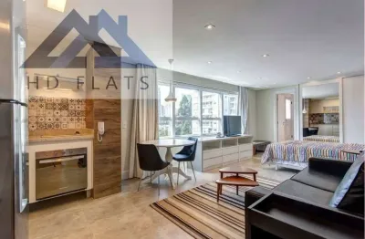 Flat com 1 quarto para alugar na Avenida Portugal, 1278, Brooklin Paulista, São Paulo