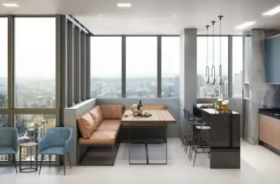 Apartamento para venda possui 30 metros quadrados com 1 quarto em centro - curitiba - pr