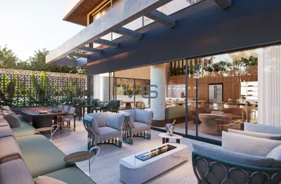 Apartamento cobertura duplex com 3 suítes, 4 vagas de garagem, 270,5m² privativos, no cabral, curitiba-pr.