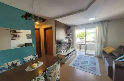 Apartamento no parque industrial com 2 dormitórios e churrasqueira na sacada