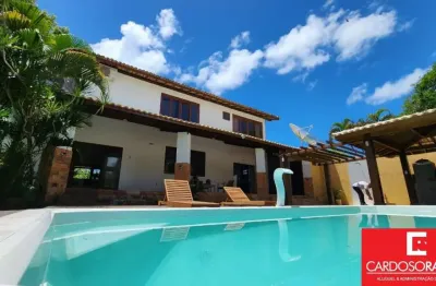 Casa com 6 quartos à venda na rua corvina, guarajuba, camaçari por r$ 2.100.000