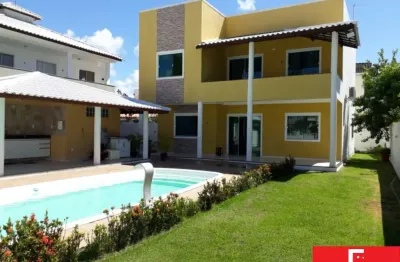 Casa em condomínio fechado com 5 quartos à venda na condomínio villas do jacuípe, 1, barra do jacuípe, camaçari por r$ 1.100.000