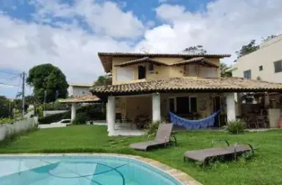 Casa com 4 quartos à venda na avenida santos dumont km, estrada do coco, lauro de freitas por r$ 990.000