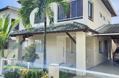 Casa em condomínio fechado com 4 quartos à venda na rua joão marques oliveira, buraquinho, lauro de freitas por r$ 780.000