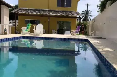 Casa em condomínio fechado com 4 quartos à venda na rua do flamingo 1543, 1543, jauá, camaçari por r$ 795.000