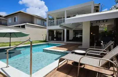 Casa com 4 quartos à venda na avenida luiz tarquínio pontes, buraquinho, lauro de freitas, 277 m2 por r$ 1.900.000