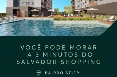 Apartamento com 2 quartos à venda na rua márcio baptista, stiep, salvador, 63 m2 por r$ 556.990