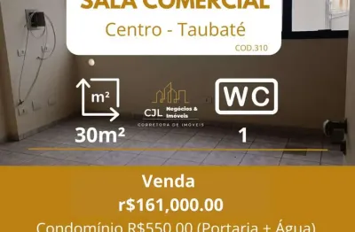 Sala comercial à venda na rua duque de caxias, centro, taubaté - sp