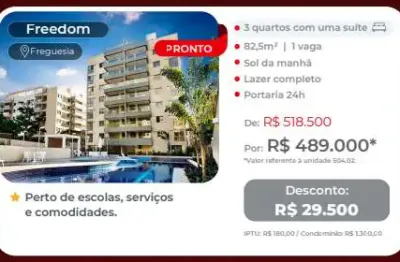 Apartamento à venda na estrada do guanumbi, freguesia (jacarepaguá), rio de janeiro - rj