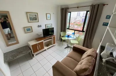 Alugo - apartamento mobiliado quarto e sala - candeias - na av da praia - txs inclusas