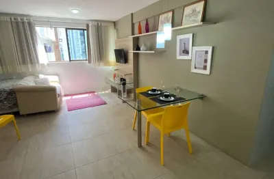 Apartamento mobiliado de vão único em boa viagem – rua maria carolina | r$ 2.400 (taxas inclusas) - *(81)9.9.7.6.3.0.9.9.0. whatsapp