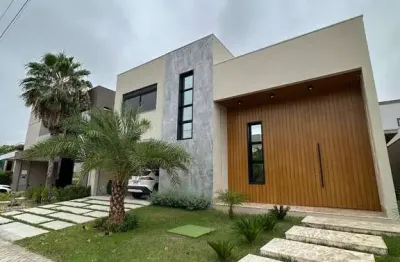 Sobrado de luxo, condomínio villa jardim, 5 suítes, 6 vagas garagem
