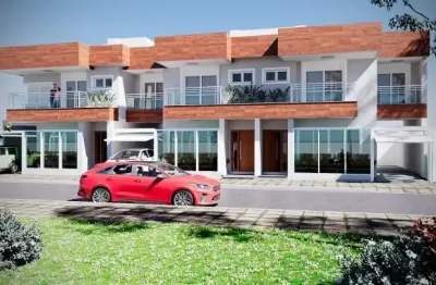 Casa sobrado, nova, pronto, ótima localização com 03 d, chur e e gar.