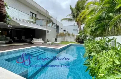 Belíssima casa mobiliada alto padrão no alphaville fortaleza com 5 suítes