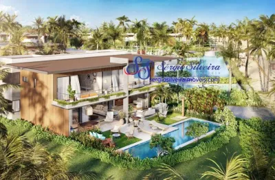 Belíssima casa em condomínio ocean garden frente mar no porto das dunas