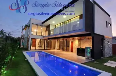 Maravilhosa casa alto padrão no alphaville ceará com 4 suítes.